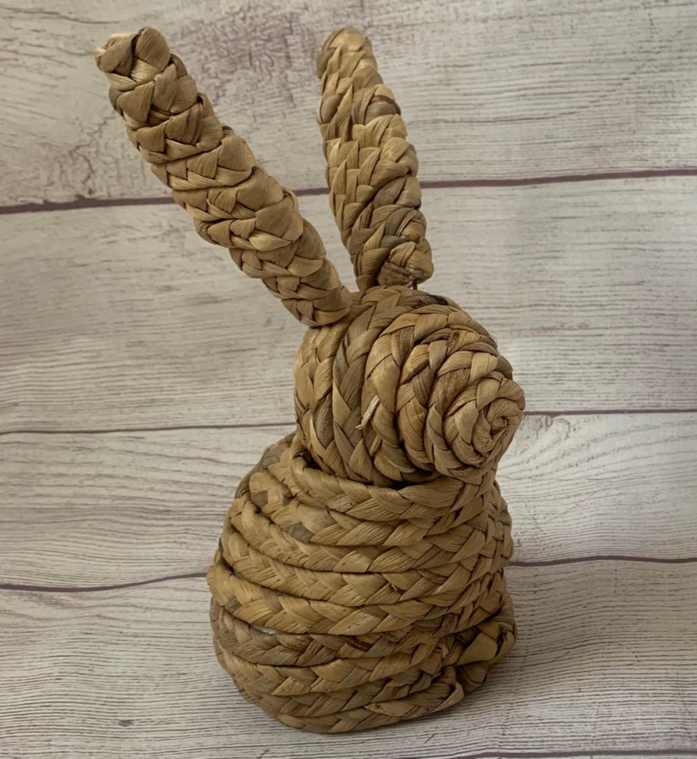 Target Bullseye Playground Woven Straw Bunny Rabbit Adjustable Ears 9 3/4"H